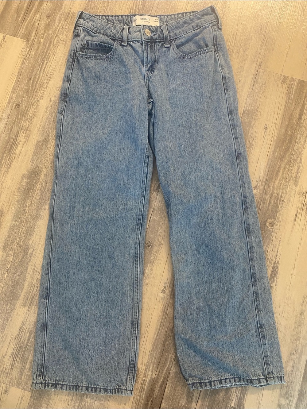 Hollister Low Rise Baggy Jeans Blue Size W26 x L29